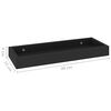 vidaXL Loggia Wall Shelves 4 pcs Black 40x15x4 cm MDF