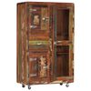 vidaXL Highboard 90x42x142 cm Solid Reclaimed Wood