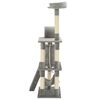 vidaXL Cat Tree with Sisal Scratching Posts 140 cm Grey