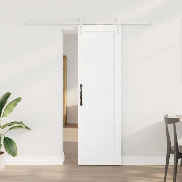 vidaXL Sliding Door ORKDAL White 61 x 198.5 cm Solid Pine Wood