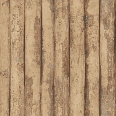 Noordwand Wallpaper Homestyle Old Wood Brown