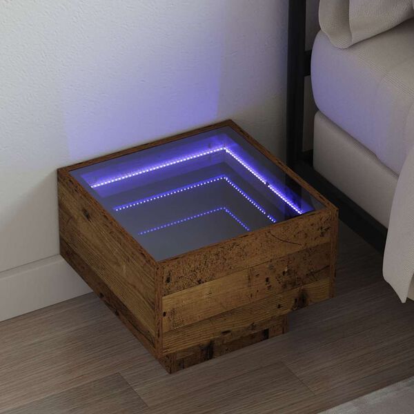 vidaXL Coffee Table Old Wood 40 x 40 x 30 cm Engineered wood