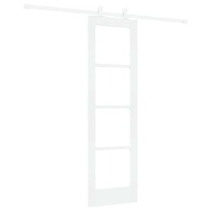 vidaXL Sliding Door ORKDAL 61 x 198.5 cm Solid Pine Wood and Glass