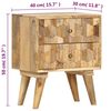 vidaXL Bedside Cabinet 40x30x50 cm Solid Mango Wood