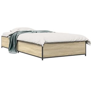 vidaXL Bed Frame Sonoma Oak 80 x 200 cm Engineered Wood