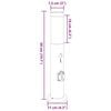 vidaXL Bollard Lights with Sensor&Outlet 3pcs 50 cm Stainless Steel IP44