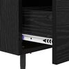 vidaXL Bedside Cabinet with Drawer 2 pcs Black Oak 40 x 35 x 47.5 cm
