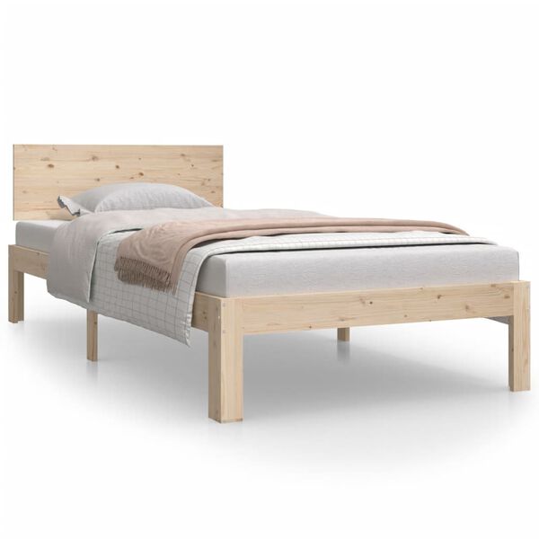vidaXL Bed Frame without Mattress Solid Wood Pine 90x200cm