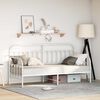 vidaXL Daybed Frame White 75 x 190 cm Powder-Coated Steel