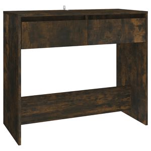 vidaXL Console Table Smoked Oak 89x41x76.5 cm Engineered Wood