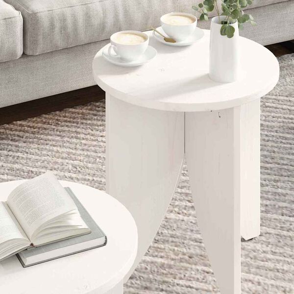 vidaXL Coffee Table 2 pcs White