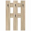 vidaXL Wall-Mounted Coat Rack Wall-mounted Sonoma Oak 65 x 3 x 100 cm