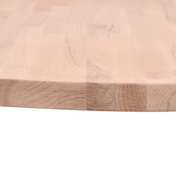 vidaXL Table Top &Oslash;80x1.5 cm Round Solid Wood Beech