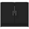 vidaXL Sink Cabinet Black 63x29x55 cm Engineered Wood