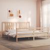 vidaXL Bed Frame without Mattress 200x200 cm Solid Wood