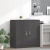 vidaXL Storage Cabinet Black 90 x 40 x 90 cm Cold-Rolled Steel