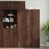 vidaXL Slim Storage Cabinet Brown Oak 40x42.5x225 cm Engineered Wood