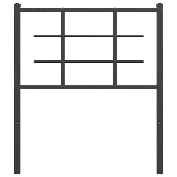 vidaXL Metal Replace Headboard Black 75 cm