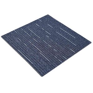 vidaXL Carpet Tile Striped Blue 50 x 50 cm 4 pcs PP and Bitumen