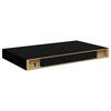 vidaXL Floating Wall Shelves 2 pcs High Gloss Black 40x23x3.8 cm MDF