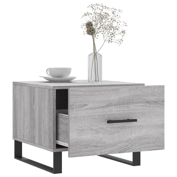vidaXL Coffee Tables 2 pcs Grey Sonoma 50x50x40 cm Engineered Wood