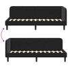 vidaXL Corner Bed Frame with Headboard Black 80 x 200 cm Velvet