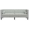 vidaXL Sofa Light Grey 194 x 74.5 x 70.5 cm Velvet