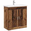 vidaXL Bathroom Furniture Set Old Wood 81 x 40 x 84.5 cm
