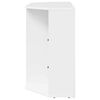 vidaXL Corner LED TV Cabinet Wall-mounted High gloss White 100x40x68cm