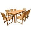 vidaXL 9 Piece Outdoor Dining Set Solid Acacia Wood
