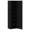 vidaXL Highboard 2 pcs Black Oak 50 x 42.5 x 185 cm