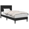 vidaXL Bed Frame with Headboard Black 90 x 190 cm Velvet