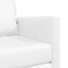 vidaXL Folding Sofa Bed White 74 x 77 x 81 cm PVC