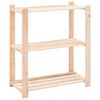 vidaXL 3-Tier Storage Racks 5 pcs 80x38x90 cm Solid Pinewood 150 kg