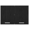 vidaXL Hanging Cabinet 2 pcs Black Oak and White 60 x 31 x 40 cm