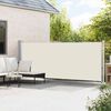 vidaXL Patio Retractable Side Awning 600x160 cm Cream