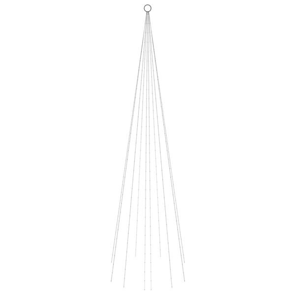 vidaXL Christmas Tree on Flagpole Blue 310 LEDs 300 cm