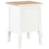 vidaXL Bedside Cabinet 2 pcs White 35x30x49 cm MDF