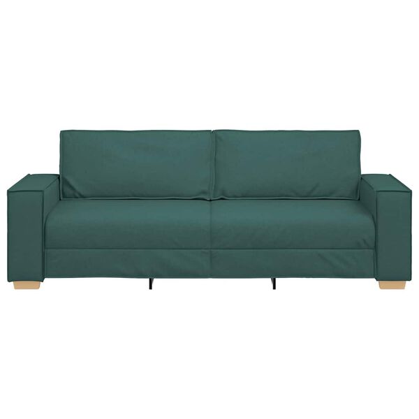 vidaXL Sofa Dark Green 220 x 78 x 84 cm Fabric
