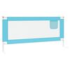 vidaXL Toddler Safety Bed Rail Blue 200x25 cm Fabric