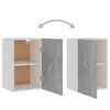 vidaXL Hanging Cabinet Lyon Concrete Grey 39.5x31x60 cm Engineered Wood