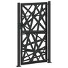 vidaXL Garden Gate Black 100x175 cm Steel Light Design