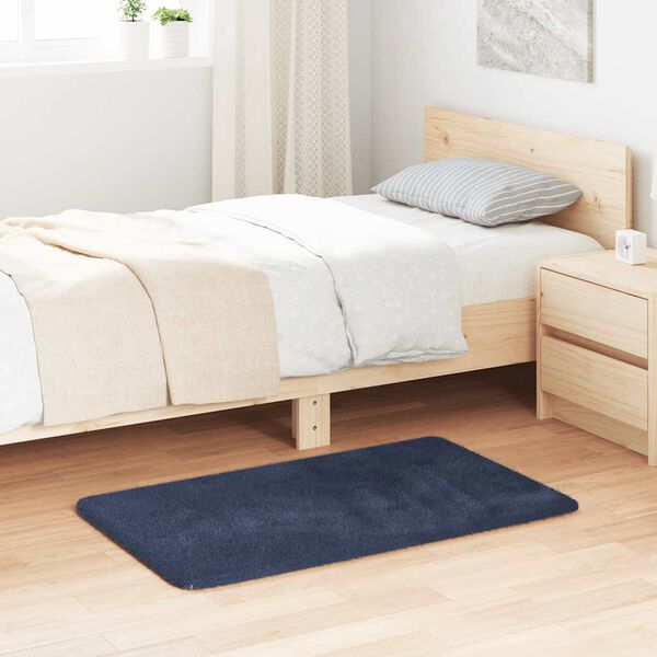 vidaXL Shaggy Rug High Pile NAVARRA Navy 60x100 cm Polyester
