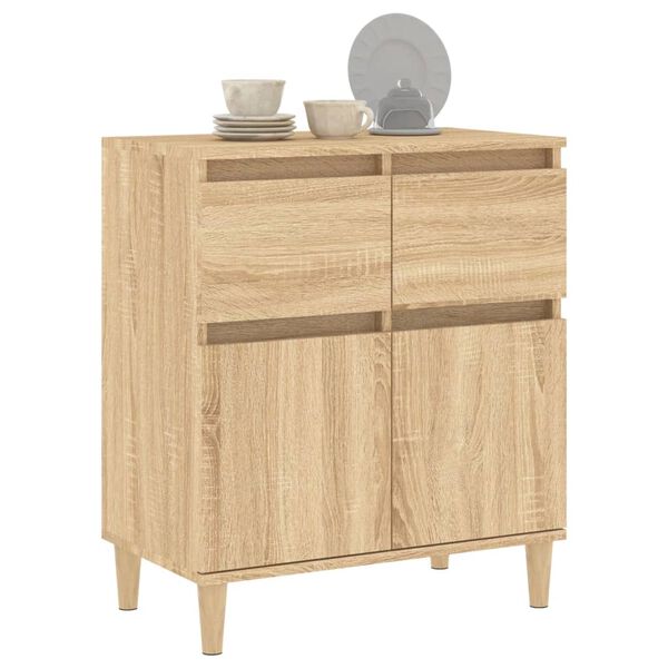 vidaXL Sideboard Sonoma Oak 60x35x70 cm Engineered Wood