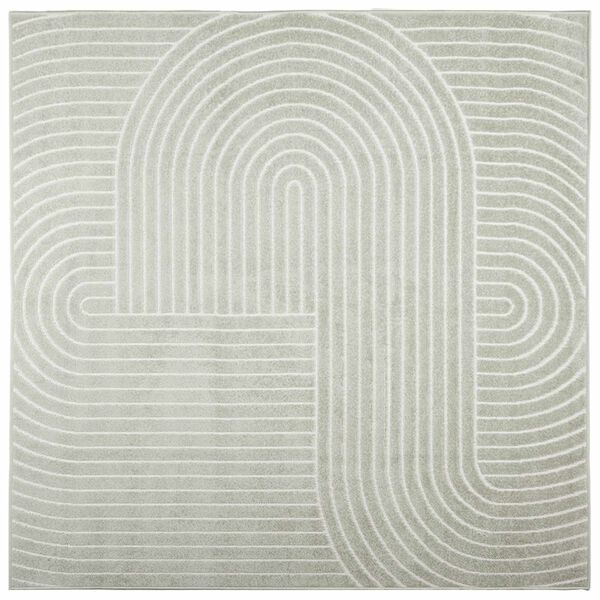 vidaXL Area Rugs Square PALMERAS Green 120 x 120 cm Polyester