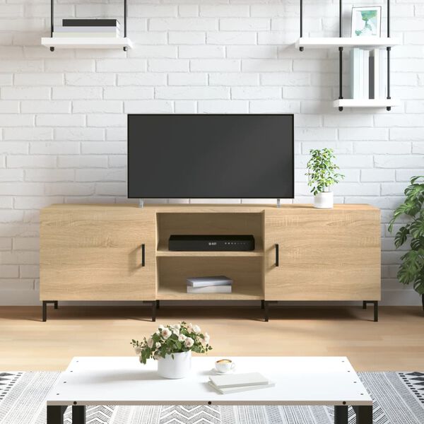 vidaXL TV Cabinet Sonoma Oak 150x30x50 cm Engineered Wood