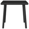 vidaXL Garden Coffee Table Rectangular Black 40x40x37 cm Poly Rattan