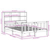 vidaXL Bookcase Bed without Mattress White 160x200 cm Solid Wood Pine