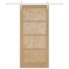 vidaXL Sliding Door ORKDAL Brown 93 x 202 cm Solid Pine Wood