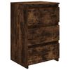 vidaXL Bed Cabinet Smoked Oak 40x35x62,5 cm Engineered Wood